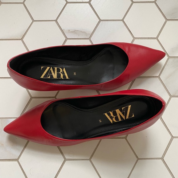 Leather Kitten mid heels Zara ✨ - Picture 5 of 10